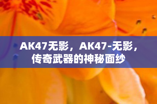 AK47无影,AK47-无影,传奇武器的神秘面纱 AK47无影,AK47-无影,传奇武器的神秘面纱