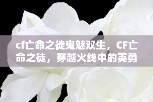 cf亡命之徒鬼魅双生,CF亡命之徒,穿越火线中的英勇之旅 cf亡命之徒鬼魅双生,CF亡命之徒,穿越火线中的英勇之旅
