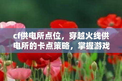 cf供电所点位,穿越火线供电所的卡点策略,掌握游戏主动权 cf供电所点位,穿越火线供电所的卡点策略,掌握游戏主动权