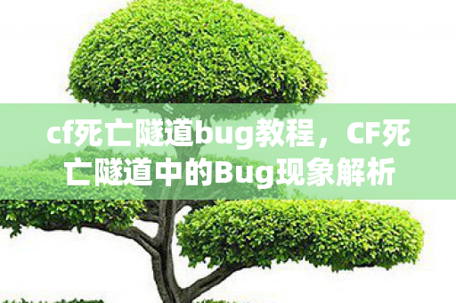 cf死亡隧道bug教程，CF死亡隧道中的Bug现象解析