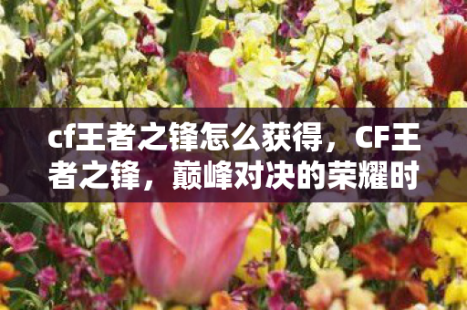 cf王者之锋怎么获得，CF王者之锋，巅峰对决的荣耀时刻