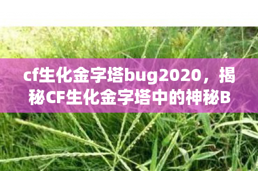 cf生化金字塔bug2020,揭秘CF生化金字塔中的神秘BUG cf生化金字塔bug2020,揭秘CF生化金字塔中的神秘BUG