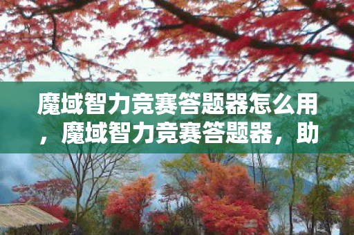 魔域智力竞赛答题器怎么用，魔域智力竞赛答题器，助力竞赛，智慧闪耀