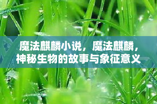 魔法麒麟小说,魔法麒麟,神秘生物的故事与象征意义 魔法麒麟小说,魔法麒麟,神秘生物的故事与象征意义