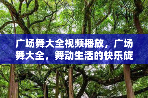 广场舞大全视频播放,广场舞大全,舞动生活的快乐旋律 广场舞大全视频播放,广场舞大全,舞动生活的快乐旋律
