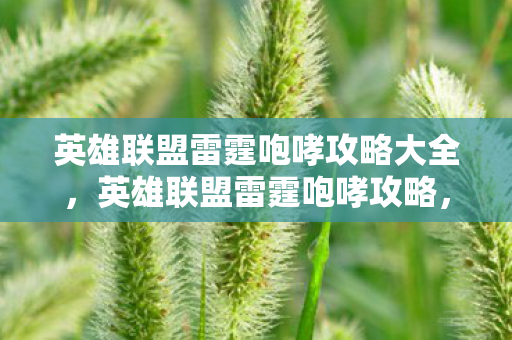 英雄联盟雷霆咆哮攻略大全,英雄联盟雷霆咆哮攻略,掌握这个狂野战士的精髓 英雄联盟雷霆咆哮攻略大全,英雄联盟雷霆咆哮攻略,掌握这个狂野战士的精髓