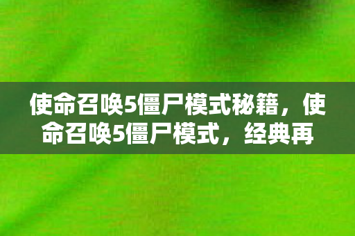 使命召唤5僵尸模式秘籍,使命召唤5僵尸模式,经典再现,恐怖与策略并存 使命召唤5僵尸模式秘籍,使命召唤5僵尸模式,经典再现,恐怖与策略并存