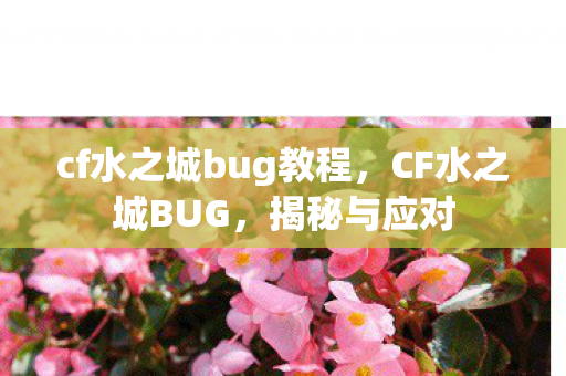 cf水之城bug教程,CF水之城BUG,揭秘与应对 cf水之城bug教程,CF水之城BUG,揭秘与应对