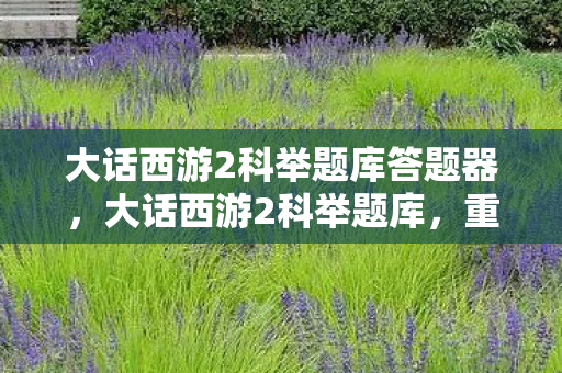 大话西游2科举题库答题器,大话西游2科举题库,重温经典,挑战智慧 大话西游2科举题库答题器,大话西游2科举题库,重温经典,挑战智慧