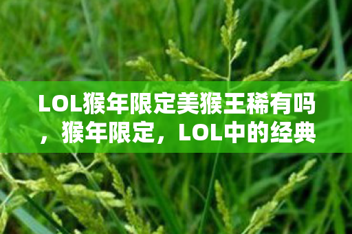 LOL猴年限定美猴王稀有吗,猴年限定,LOL中的经典回忆与传承 LOL猴年限定美猴王稀有吗,猴年限定,LOL中的经典回忆与传承