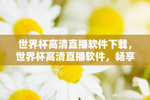 世界杯高清直播软件下载,世界杯高清直播软件,畅享全球盛宴,尽享高清画质 世界杯高清直播软件下载,世界杯高清直播软件,畅享全球盛宴,尽享高清画质