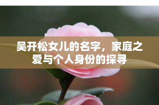 吴开松女儿的名字，家庭之爱与个人身份的探寻
