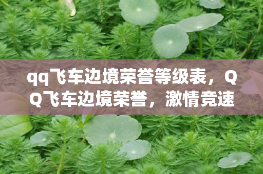 qq飞车边境荣誉等级表,QQ飞车边境荣誉,激情竞速的荣耀时刻 qq飞车边境荣誉等级表,QQ飞车边境荣誉,激情竞速的荣耀时刻
