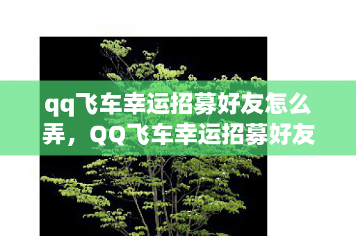 qq飞车幸运招募好友怎么弄,QQ飞车幸运招募好友,一起飙车,共享快乐时光! qq飞车幸运招募好友怎么弄,QQ飞车幸运招募好友,一起飙车,共享快乐时光!