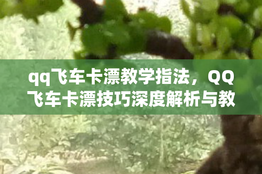 qq飞车卡漂教学指法,QQ飞车卡漂技巧深度解析与教学 qq飞车卡漂教学指法,QQ飞车卡漂技巧深度解析与教学