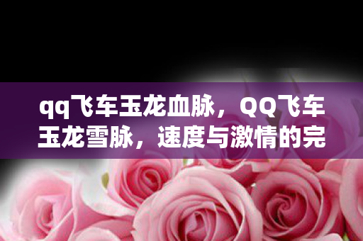 qq飞车玉龙血脉,QQ飞车玉龙雪脉,速度与激情的完美融合 qq飞车玉龙血脉,QQ飞车玉龙雪脉,速度与激情的完美融合