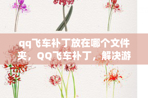 qq飞车补丁放在哪个文件夹,QQ飞车补丁,解决游戏问题,提升体验 qq飞车补丁放在哪个文件夹,QQ飞车补丁,解决游戏问题,提升体验