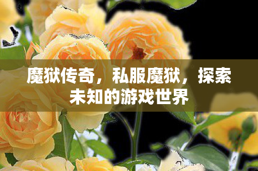 魔狱传奇,私服魔狱,探索未知的游戏世界 魔狱传奇,私服魔狱,探索未知的游戏世界