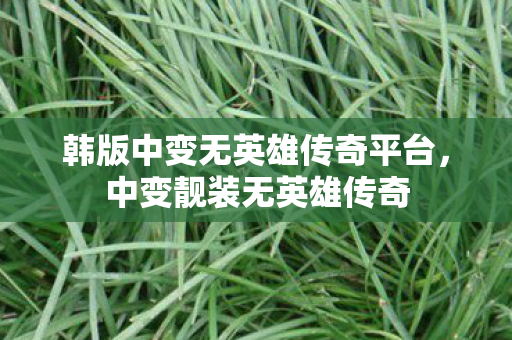 韩版中变无英雄传奇平台,中变靓装无英雄传奇 韩版中变无英雄传奇平台,中变靓装无英雄传奇