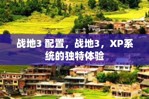 战地3 配置,战地3,XP系统的独特体验 战地3 配置,战地3,XP系统的独特体验