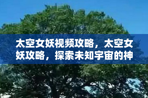 太空女妖视频攻略,太空女妖攻略,探索未知宇宙的神秘之旅 太空女妖视频攻略,太空女妖攻略,探索未知宇宙的神秘之旅