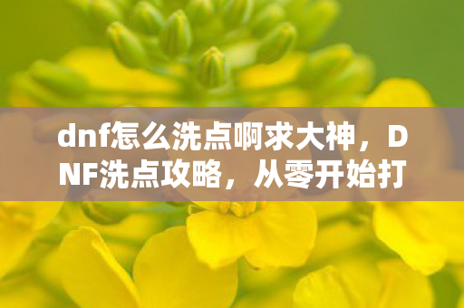dnf怎么洗点啊求大神,DNF洗点攻略,从零开始打造完美角色 dnf怎么洗点啊求大神,DNF洗点攻略,从零开始打造完美角色