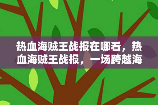热血海贼王战报在哪看,热血海贼王战报,一场跨越海洋的冒险之旅 热血海贼王战报在哪看,热血海贼王战报,一场跨越海洋的冒险之旅