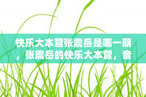 快乐大本营张震岳是哪一期,张震岳的快乐大本营,音乐与生活的双重奏 快乐大本营张震岳是哪一期,张震岳的快乐大本营,音乐与生活的双重奏