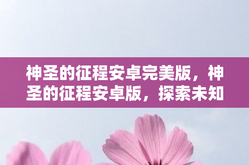 神圣的征程安卓完美版，神圣的征程安卓版，探索未知世界的奇幻之旅