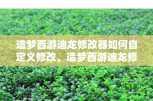 造梦西游迪龙修改器如何自定义修改,造梦西游迪龙修改器,解锁游戏新境界的利器 造梦西游迪龙修改器如何自定义修改,造梦西游迪龙修改器,解锁游戏新境界的利器