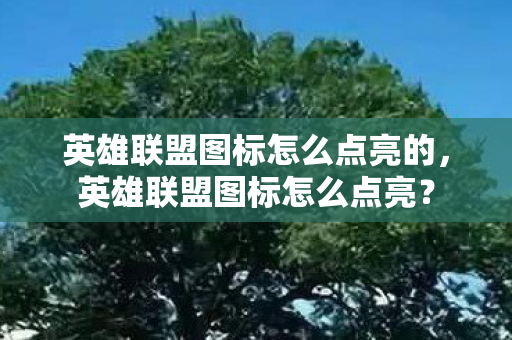 英雄联盟图标怎么点亮的，英雄联盟图标怎么点亮？
