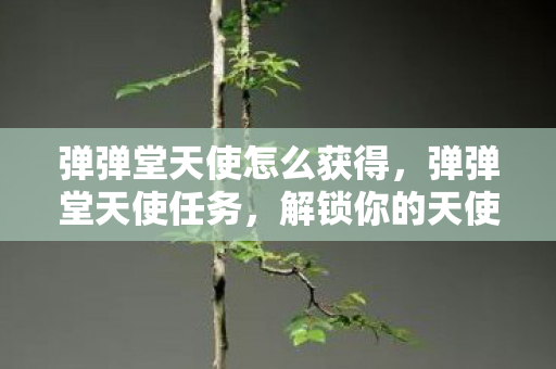 弹弹堂天使怎么获得,弹弹堂天使任务,解锁你的天使潜能 弹弹堂天使怎么获得,弹弹堂天使任务,解锁你的天使潜能