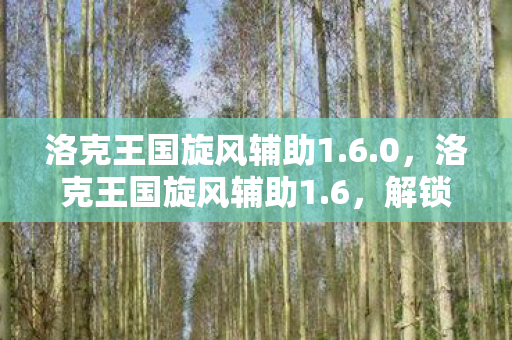 洛克王国旋风辅助1.6.0,洛克王国旋风辅助1.6,解锁全新冒险,打造你的专属王国 洛克王国旋风辅助1.6.0,洛克王国旋风辅助1.6,解锁全新冒险,打造你的专属王国
