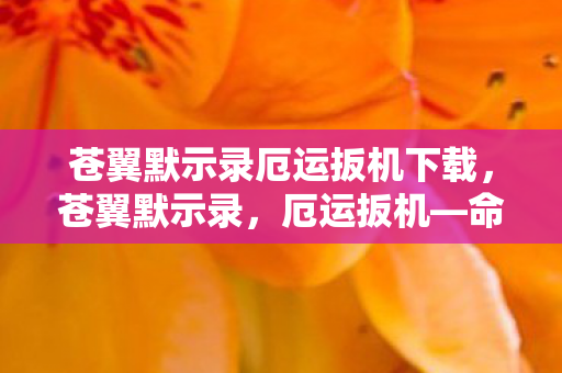苍翼默示录厄运扳机下载,苍翼默示录,厄运扳机—命运的交响曲 苍翼默示录厄运扳机下载,苍翼默示录,厄运扳机—命运的交响曲