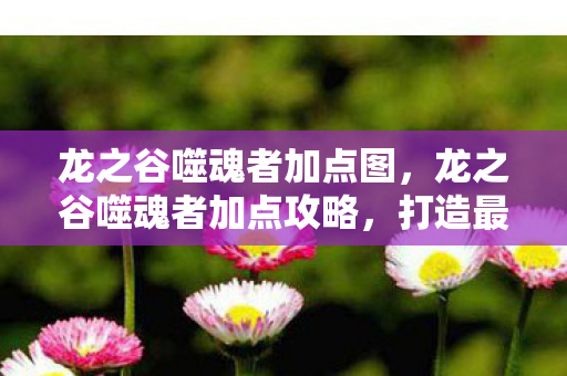 龙之谷噬魂者加点图,龙之谷噬魂者加点攻略,打造最强输出角色 龙之谷噬魂者加点图,龙之谷噬魂者加点攻略,打造最强输出角色