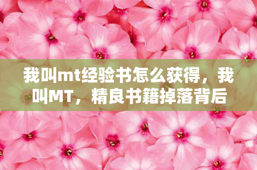 我叫mt经验书怎么获得,我叫MT,精良书籍掉落背后的故事 我叫mt经验书怎么获得,我叫MT,精良书籍掉落背后的故事