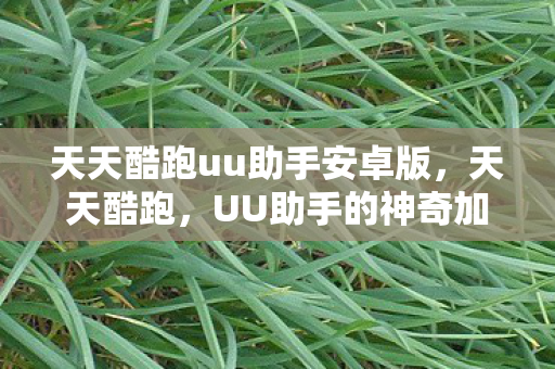 天天酷跑uu助手安卓版，天天酷跑，UU助手的神奇加速效果