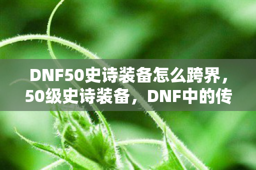 DNF50史诗装备怎么跨界,50级史诗装备,DNF中的传奇篇章 DNF50史诗装备怎么跨界,50级史诗装备,DNF中的传奇篇章