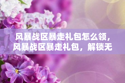 风暴战区暴走礼包怎么领,风暴战区暴走礼包,解锁无限可能的终极装备 风暴战区暴走礼包怎么领,风暴战区暴走礼包,解锁无限可能的终极装备