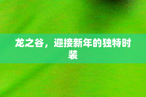 龙之谷,迎接新年的独特时装 龙之谷,迎接新年的独特时装
