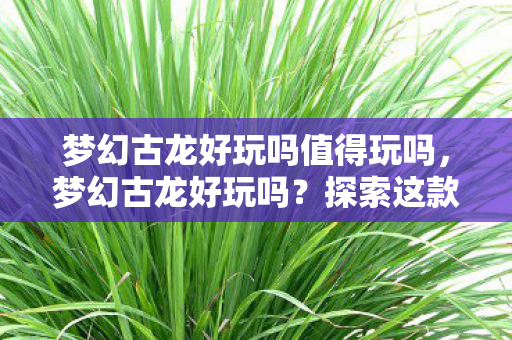 梦幻古龙好玩吗值得玩吗,梦幻古龙好玩吗?探索这款经典武侠游戏的魅力 梦幻古龙好玩吗值得玩吗,梦幻古龙好玩吗?探索这款经典武侠游戏的魅力