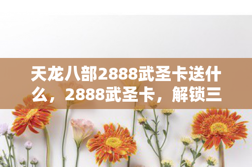 天龙八部2888武圣卡送什么,2888武圣卡,解锁三国名将的传奇之旅 天龙八部2888武圣卡送什么,2888武圣卡,解锁三国名将的传奇之旅