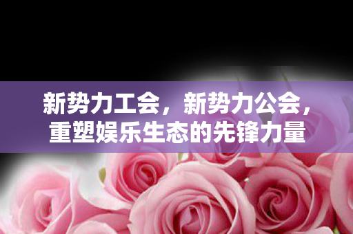 新势力工会,新势力公会,重塑娱乐生态的先锋力量 新势力工会,新势力公会,重塑娱乐生态的先锋力量