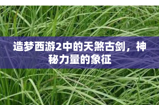 造梦西游2中的天煞古剑，神秘力量的象征