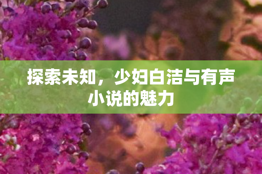 探索未知，少妇白洁与有声小说的魅力