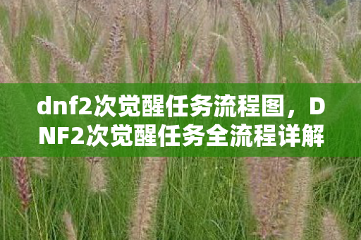 dnf2次觉醒任务流程图,DNF2次觉醒任务全流程详解 dnf2次觉醒任务流程图,DNF2次觉醒任务全流程详解