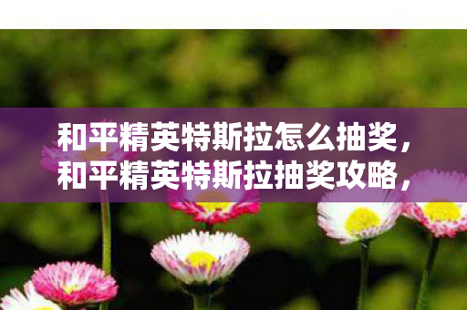 和平精英特斯拉怎么抽奖,和平精英特斯拉抽奖攻略,如何高效获取特斯拉? 和平精英特斯拉怎么抽奖,和平精英特斯拉抽奖攻略,如何高效获取特斯拉?