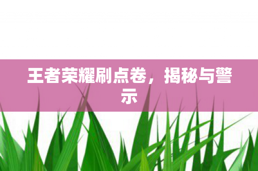 王者荣耀刷点卷,揭秘与警示 王者荣耀刷点卷,揭秘与警示