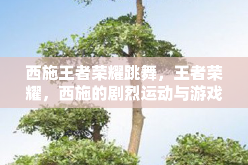 西施王者荣耀跳舞，王者荣耀，西施的剧烈运动与游戏策略