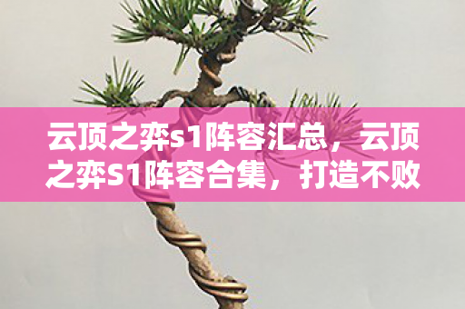 云顶之弈s1阵容汇总,云顶之弈S1阵容合集,打造不败传奇 云顶之弈s1阵容汇总,云顶之弈S1阵容合集,打造不败传奇